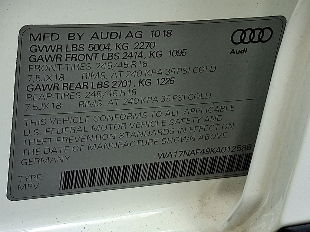 2019 Audi A4 allroad 2.0T Premium quattro