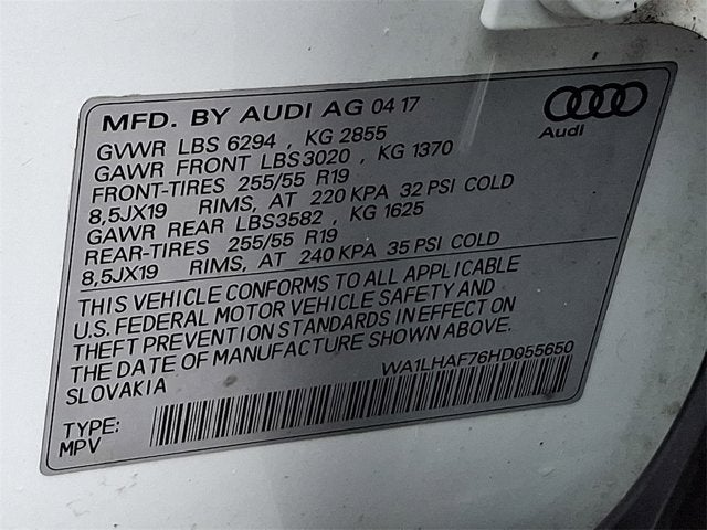 2017 Audi Q7 Premium Plus