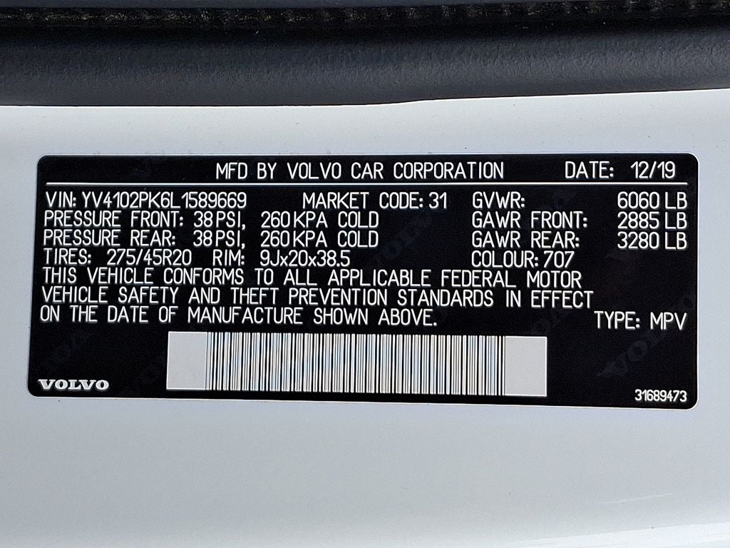 2020 Volvo XC90 T5 Momentum