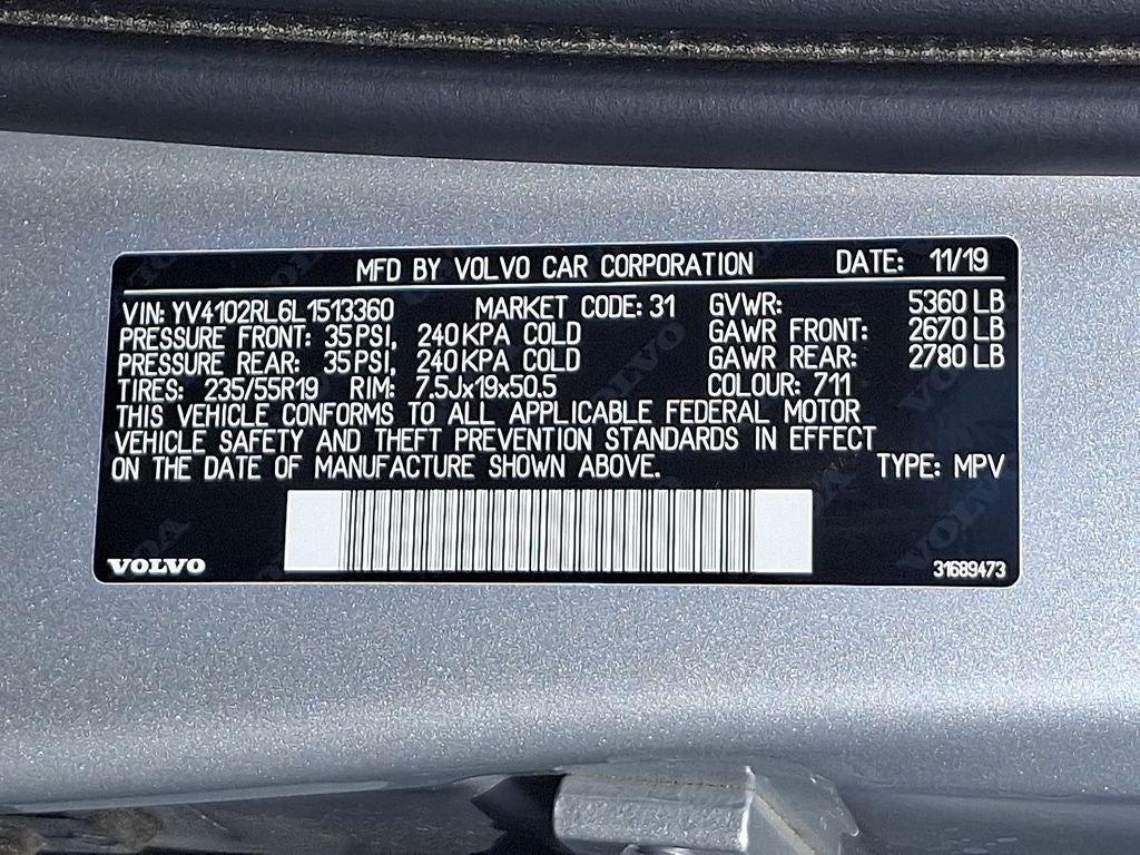 2020 Volvo XC60 T5 Inscription