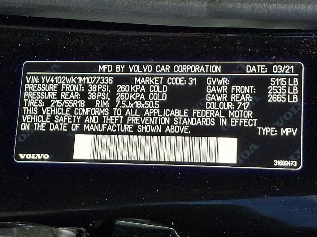 2021 Volvo V60 Cross Country T5